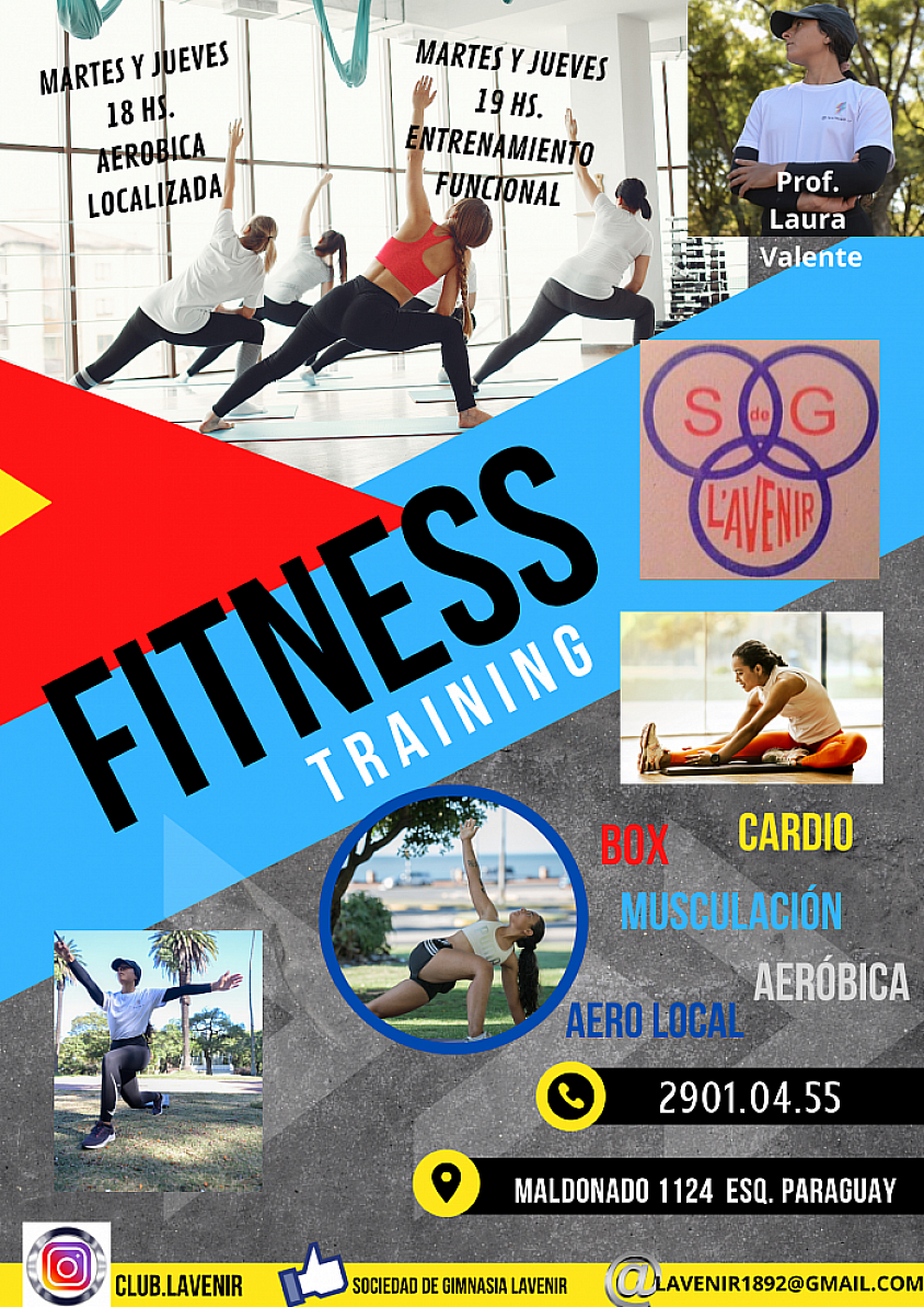 GIMNASIA AEROBICA Y LOCALIZADA MARTES Y JUEVES EN CLUB LAVENIR